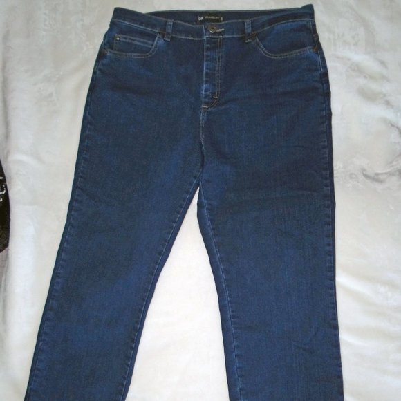Lee Original Relaxed Straight Leg Jeans Dark Rinse, LIKE NEW - Picture 9 of 10